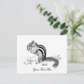 Chipmunk Briefkaart (Staand voorkant)
