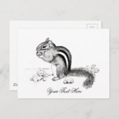 Chipmunk Briefkaart (Voorkant / Achterkant)