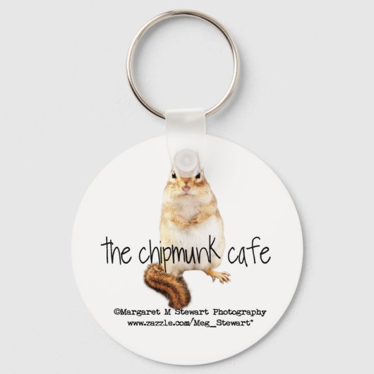 Chipmunk Cafe Logo Sleutelhanger (Voorkant)