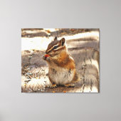 Chipmunk Canvas Afdruk (Voorkant)