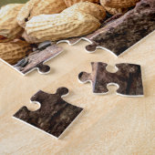 Chipmunk die een pinda eet legpuzzel (Zijkant)