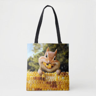 Chipmunk Eating Corn Draagtas