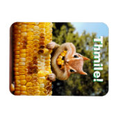 Chipmunk Eating Corn Magneet (Horizontaal)
