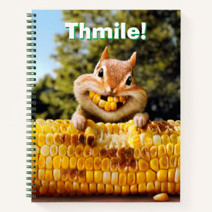 Chipmunk Eating Corn Notitieboek