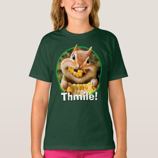 Chipmunk Eating Corn T-shirt (Voorkant)