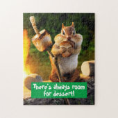 Chipmunk Eating Marshmallow Legpuzzel (Verticaal)