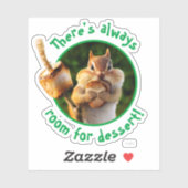 Chipmunk Eating Marshmallow Sticker (Vel)