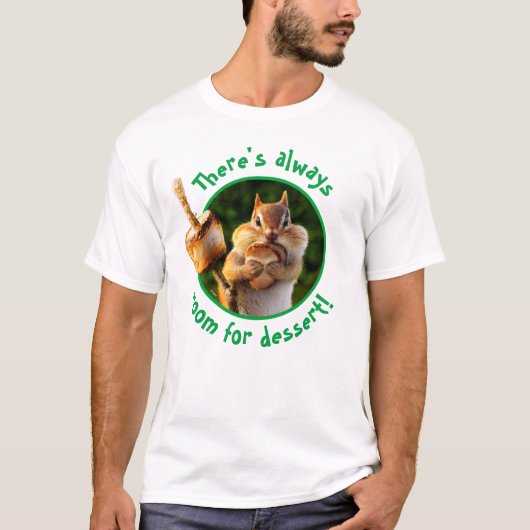 Chipmunk Eating Marshmallow T-shirt (Voorkant)