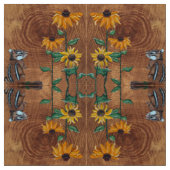 Chipmunk en zonnebloemen stof (Swatch)