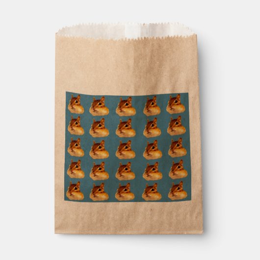 Chipmunk Favor Bags シ マ 模 様 Bedankzakje (Voorkant)