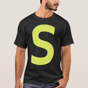 Chipmunk Halloween Carnival Group Costume Letter S T-shirt