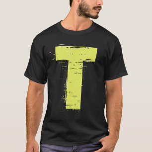 Chipmunk Halloween Carnival Group Costume Letter T-shirt