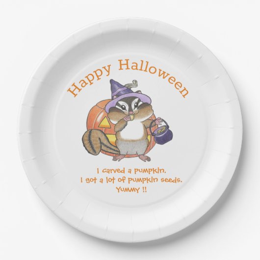 Chipmunk Halloween Papier Bord (Voorkant)