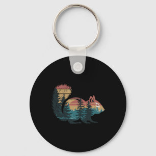 Chipmunk Hunting Wandelen Outdoor Camping Forest M Sleutelhanger