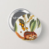  Chipmunk Illustratie Ronde Button 5,7 Cm (Voorkant /achterkant)