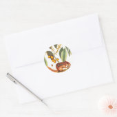  Chipmunk Illustratie Ronde Sticker (Envelop)