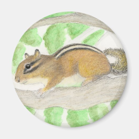 Chipmunk in de Apple Tree Magneet (Voorkant)