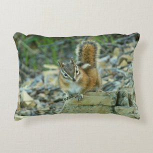 Chipmunk in Glacier National Park Accent Kussen