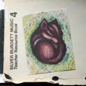 Chipmunk in het voorjaar briefkaart