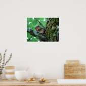 Chipmunk in Tree Mating Breakfast Poster (Cuisine)