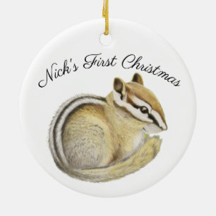 Chipmunk keramisch Ornament