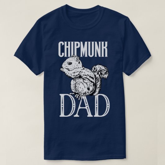 Chipmunk liefhebber Chipmunk Papa T-shirt (Design voorkant)