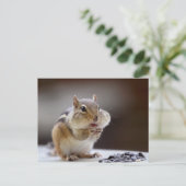 Chipmunk met Cheeks Volledige foto Briefkaart (Staand voorkant)