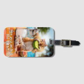 Chipmunk met Limoen Bagagelabel (Voorkant (horizontaal))