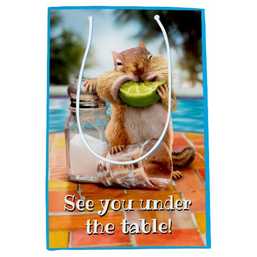 Chipmunk met Limoen Medium Cadeauzakje (Voorkant)