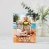 Chipmunk met Limoen Uitnodiging Briefkaart (Staand voorkant)