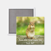 Chipmunk met traktatie magneet (Voorkant / Achterkant)