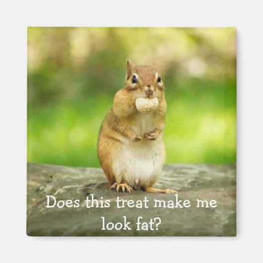 Chipmunk met traktatie magneet (Voorkant)