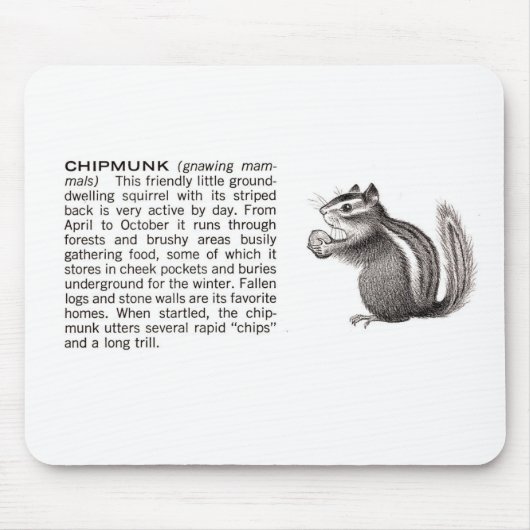 chipmunk muismat (Voorkant)