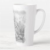 Chipmunk Nibbling Latte Mok (Rechts)