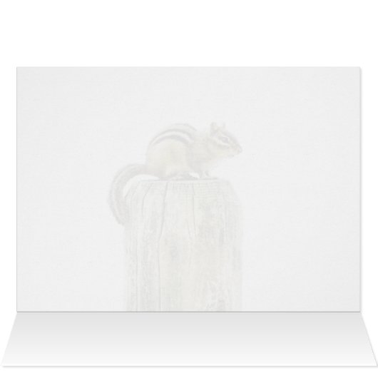 Chipmunk op een Fence Post (Binnen Horizontaal (Boven))