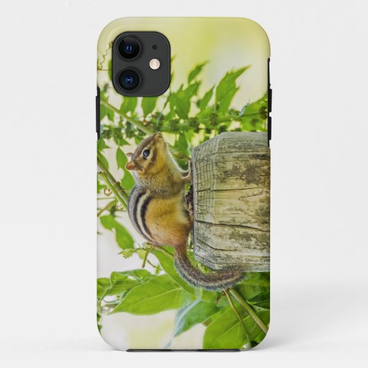 Chipmunk op een Fence Post Case-Mate iPhone Case (Achterkant)