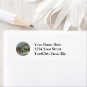 Chipmunk op Rock Items Etiket (Insitu)