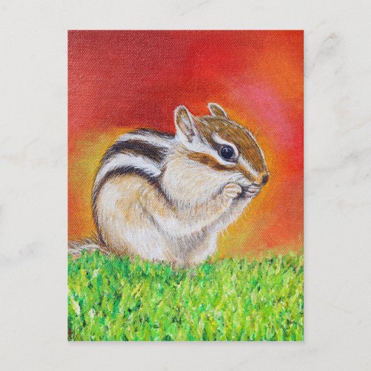 Chipmunk Painting Briefkaart (Voorkant)