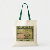Chipmunk peering Over a Rock Tote Bag (Voorkant)