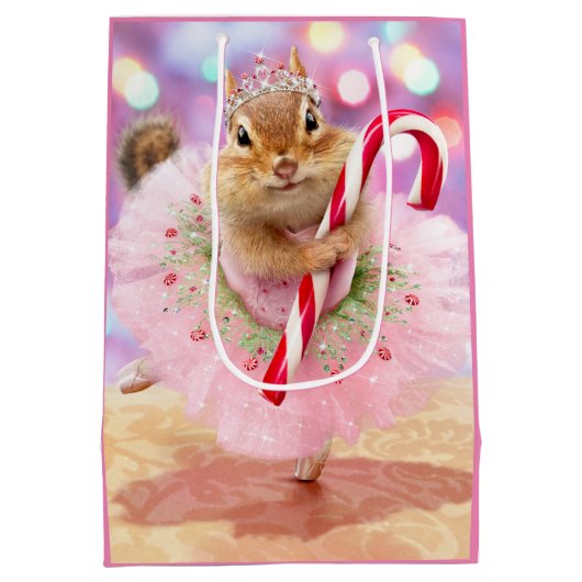 Chipmunk Plum Fairy Medium Cadeauzakje (Achterkant)