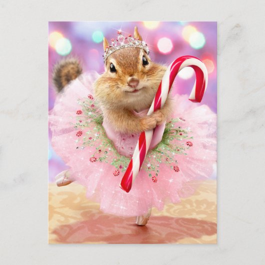 Chipmunk Plum Fairy Uitnodiging Briefkaart (Voorkant)