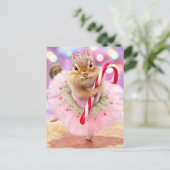 Chipmunk Plum Fairy Uitnodiging Briefkaart (Staand voorkant)