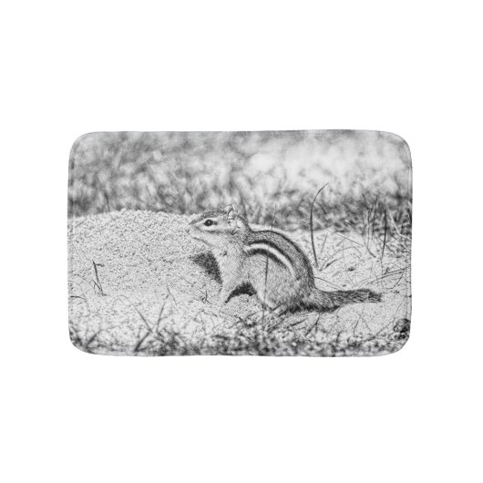 Chipmunk Sketch Badmat (Voorkant)