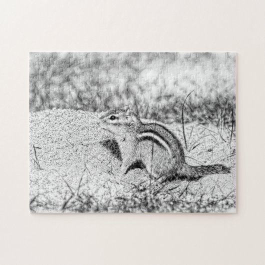 Chipmunk Sketch Legpuzzel (Horizontaal)