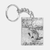 Chipmunk Sketch Sleutelhanger (Voorkant Links)