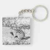Chipmunk Sketch Sleutelhanger (Achterkant)