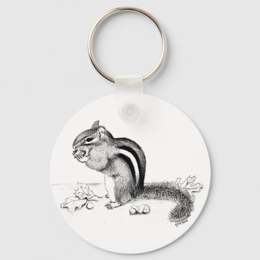 Chipmunk Sleutelhanger (Achterkant)