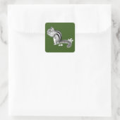 Chipmunk Square Sticker (Tas)
