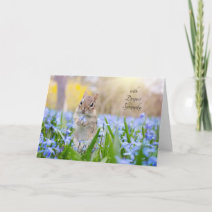Chipmunk Sympathy Card (bericht bewerken om aan te Kaart
