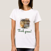 Chipmunk Think Green T-shirt (Voorkant)